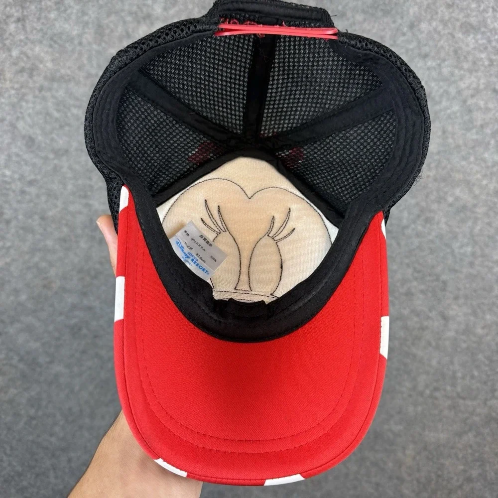 Disney Tokyo Resort Minnie Mouse Ears Hat Baseball Cap Adjustable Mesh